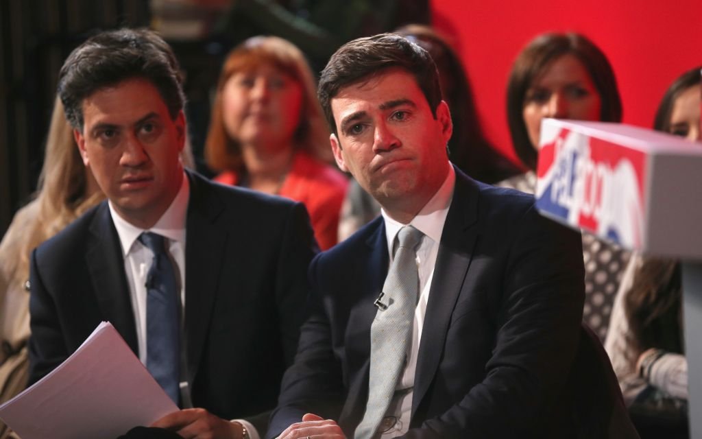 Andy Burnham and Ed Miliband on the campaign trail