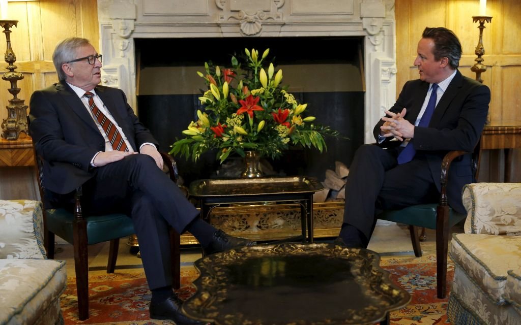 David Cameron meets Jean-Claude Juncker