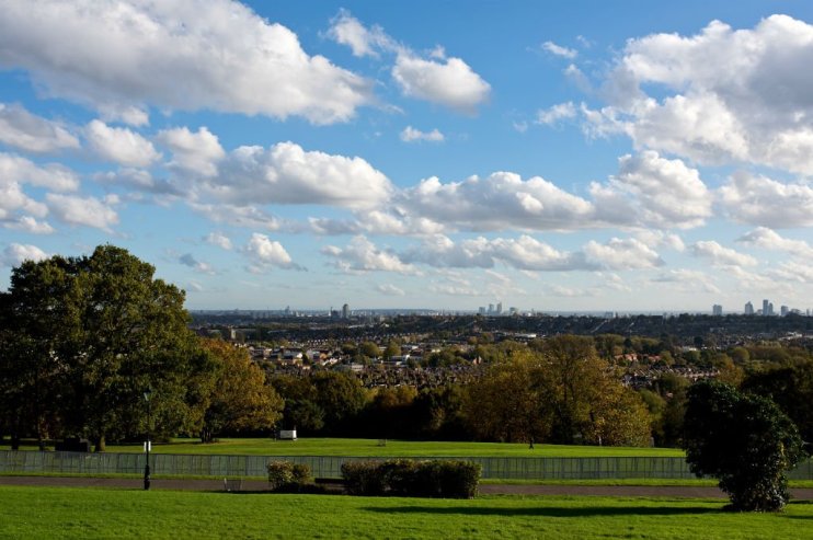 The view from Alexandra Palace