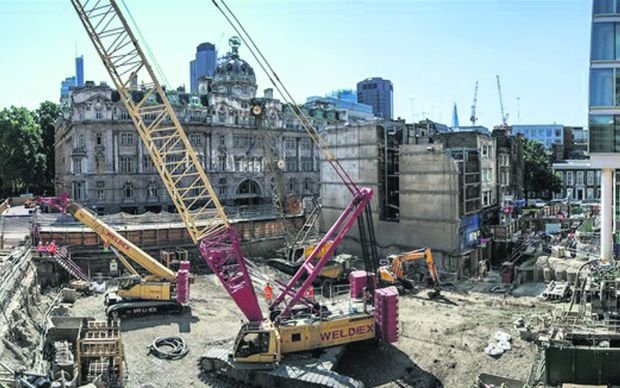 Crossrail Moorgate site