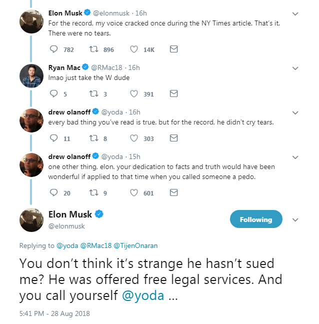 Musk conversation with Drew Olanoff