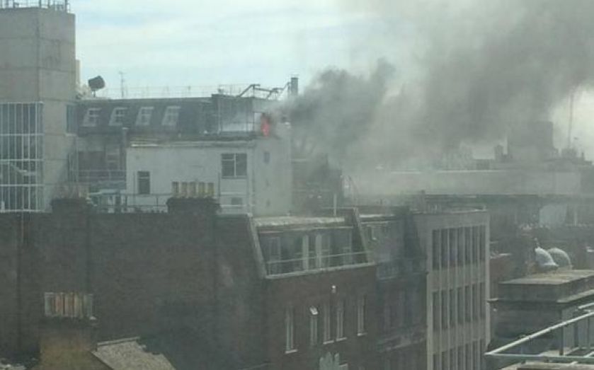 Four fire engines called to central London blaze in Great Portland Street