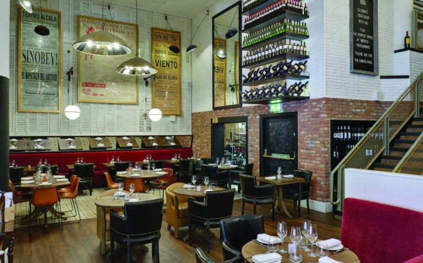 Working lunch in Canary Wharf Iberica, Cabot Square CityAM