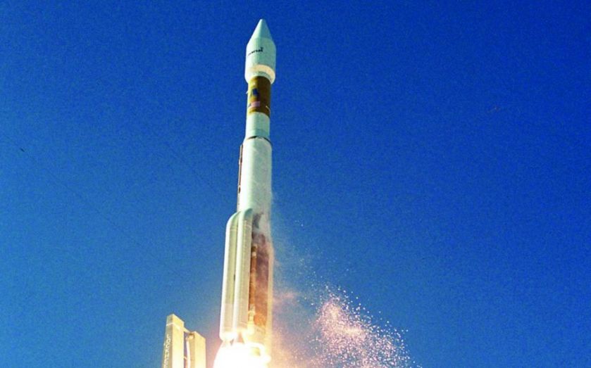 Inmarsat satellite prepares to launch into space. 