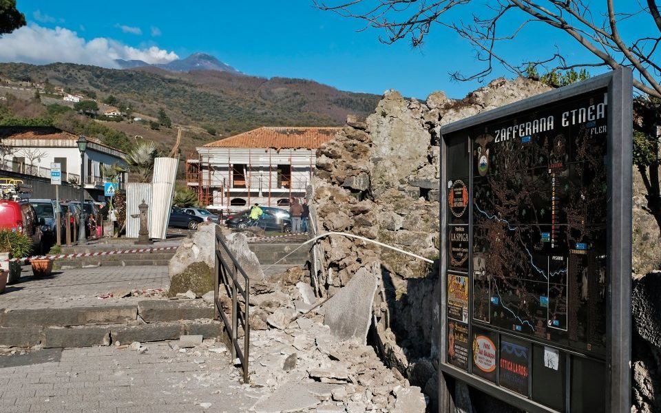 Earthquake hits Sicily after volcanic eruption from Mount Etna