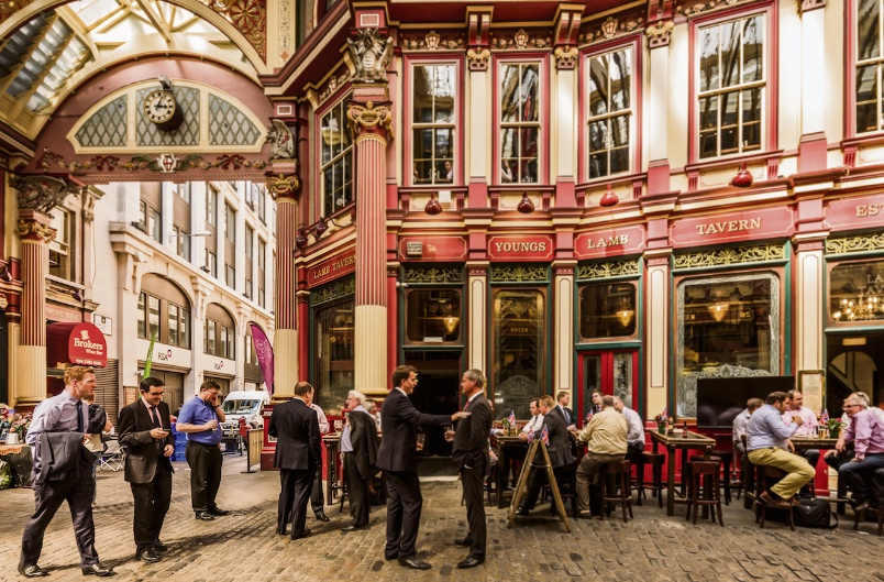 Leadenhall market could also see a boom when al fresco dining is allowed again