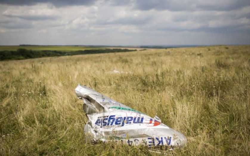 Wreckage from downed Malaysia Airlines flight MH17