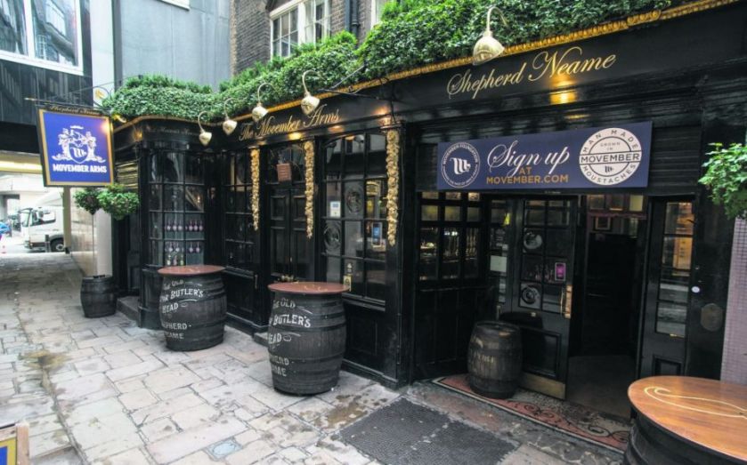 Movember 2014 The Movember Arms opens in just on time for the 1st CityAM