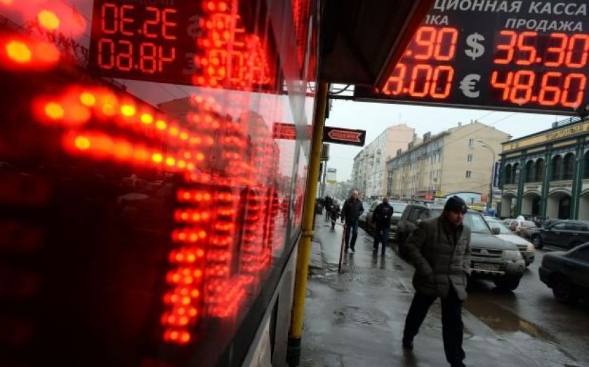 Rouble edges up after falling to historic low against dollar and euro