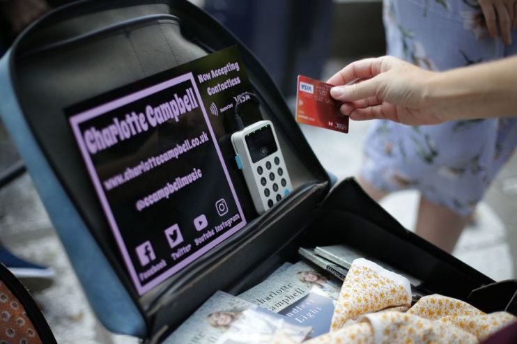 UK Finance payments data showed contactless cards were increasingly popular