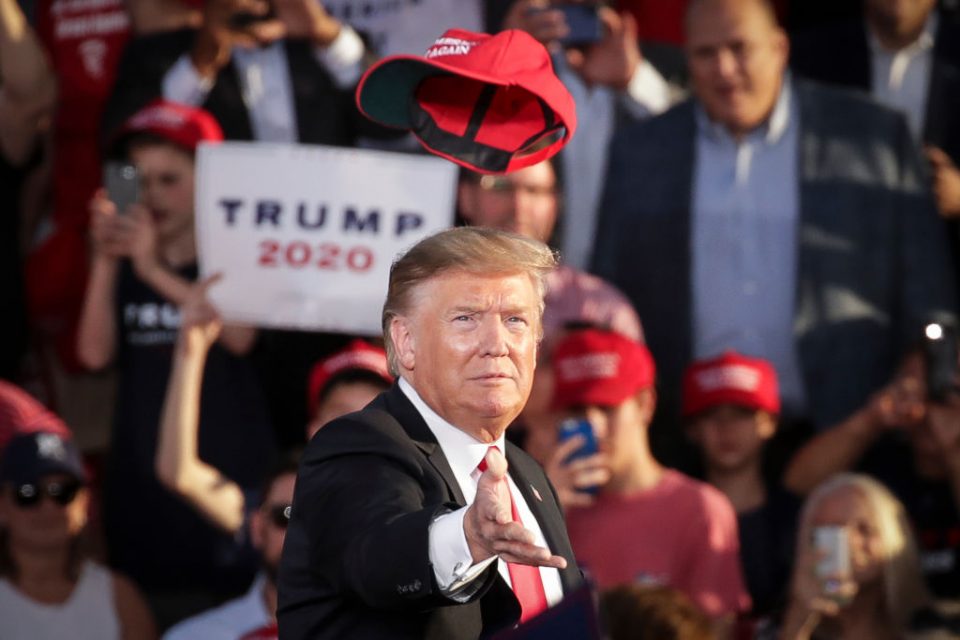 Trump's 2020 re-election bid attracted crowds of 20,000 people