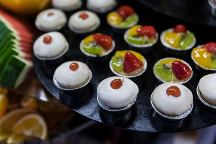 SYDNEY, AUSTRALIA - MAY 20: Cakes laid out for Iftar are pictured on May 20, 2019 in Sydney, Australia. The annual Iftar dinner hosted by the Giants aims to bring the Western Sydney community together to embrace cultural diversity and celebrate the breaking of the fast during Ramadan. (Photo by Brook Mitchell/Getty Images)