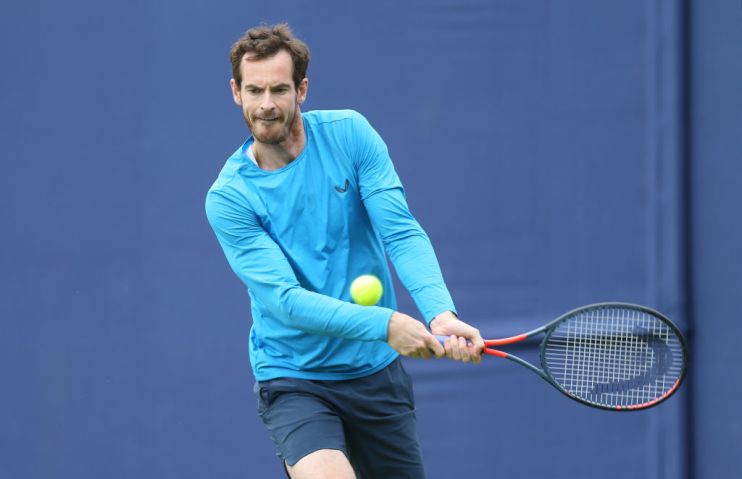 LONDON, ENGLAND - JUNE 12: Andy Murray of Great Britain during a practice session prior to the Fever-Tree Championships at Queens Club on June 12, 2019 in London, United Kingdom. (Photo by Alex Morton/Getty Images for LTA)