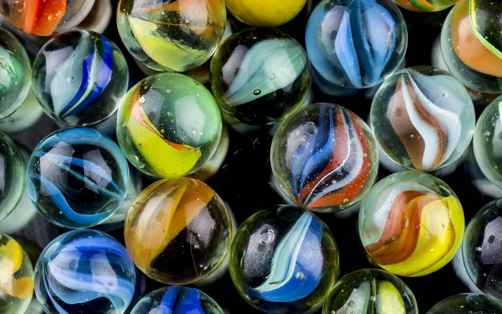 bunch of marbles