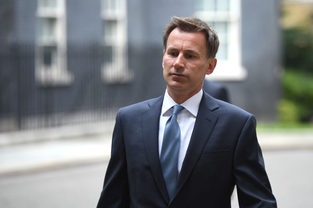 LONDON, ENGLAND - JULY 20: Foreign Secretary Jeremy Hunt arrives as government minister meet to discuss deepening Iran crisis in Downing Street on July 20, 2019 in London, England. The meeting comes after the oil tanker, Stena Impero was surrounded by four vessels and a helicopter and seized by the Iranian Revolutionary Guard on Friday in a key waterway in the Gulf before heading into Iranian waters.  (Photo by Chris J Ratcliffe/Getty Images)