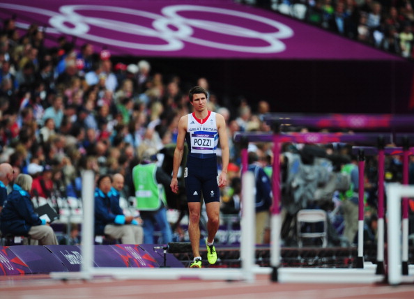 LONDON, ENGLAND - AUGUST 07:  Andrew Pozzi of Great Britain competes in the Men's 110m Hurdles Round 1 Heats on Day 11 of the London 2012 Olympic Games at Olympic Stadium on August 7, 2012 in London, England.  (Photo by Stu Forster/Getty Images)