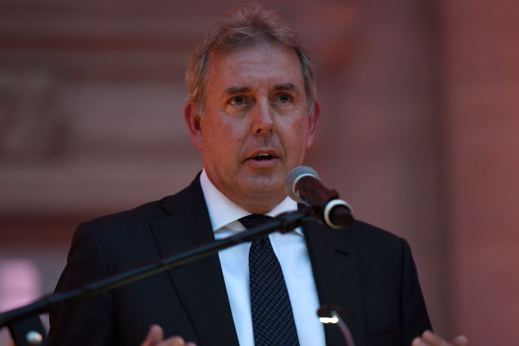WASHINGTON, DC - APRIL 28:  Ambassador Kim Darroch speaks to guests during the Capitol File 2017 WHCD Welcome Reception at the British Ambassador's Residence on April 28, 2017 in Washington, DC.  (Photo by Riccardo Savi/Getty Images for Capitol File Magazine)
