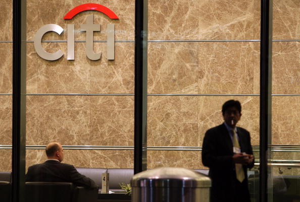 Citigroup posted a two per cent rise in revenues