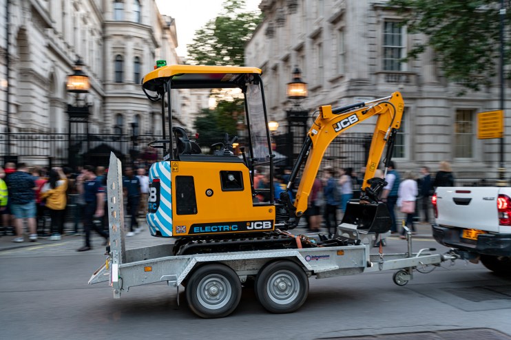 JCB's first electric digger (JCB)