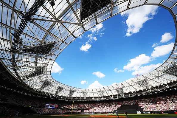 LONDON, ENGLAND - JUNE 30:  A general view of the action during the MLB London Series game between Boston Red Sox and New York Yankees at London Stadium on June 30, 2019 in London, England. (Photo by Dan Istitene/Getty Images)