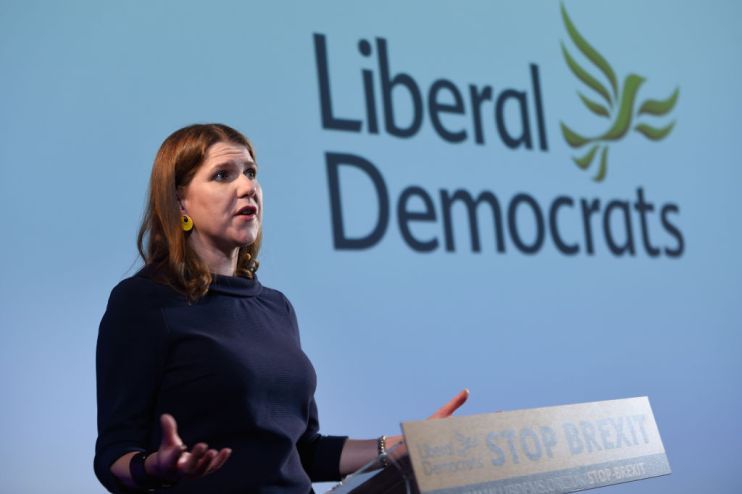 Lib Dems&rsquo; Swinson proposes alternatives to Corbyn for &lsquo;unity government&rsquo;