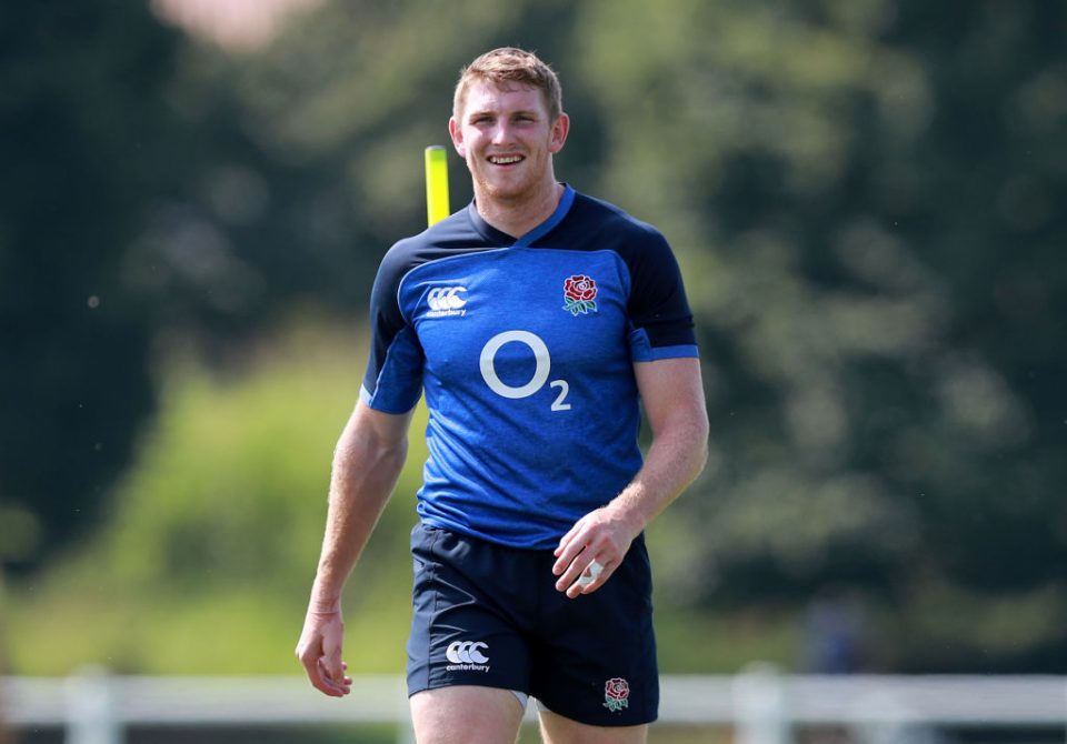 TREVISO, ITALY - JULY 30:  Ruaridh McConnochie looks on during the England training session on July 30, 2019 in Treviso, Italy. (Photo by David Rogers/Getty Images)