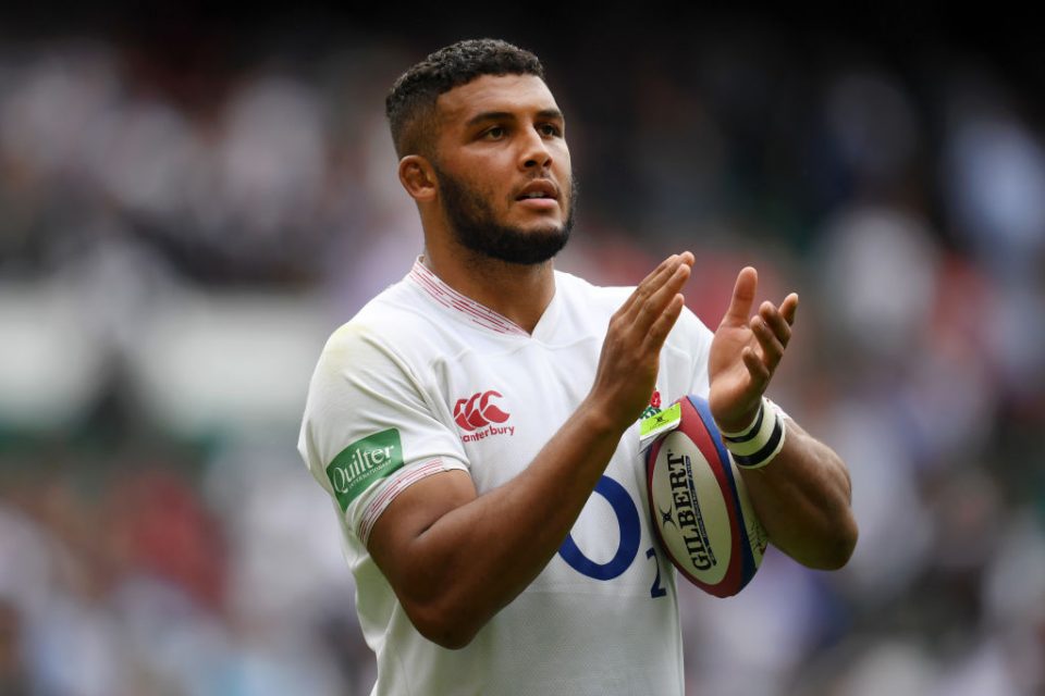 LONDON, ENGLAND - AUGUST 11: Lewis Ludlam of England applauds fans following victory in the 2019 Quilter International match between England and Wales at Twickenham Stadium on August 11, 2019 in London, England. (Photo by Shaun Botterill/Getty Images)