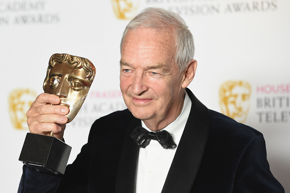 LONDON, ENGLAND - MAY 08: Jon Snow poses with the award for Best News Coverage for the Paris Massacre in the Winners room at the House Of Fraser British Academy Television Awards 2016 at the Royal Festival Hall on May 8, 2016 in London, England. (Photo by Stuart C. Wilson/Getty Images)