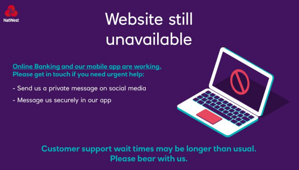 Natwest and RBS websites crash: Customers struggle to access