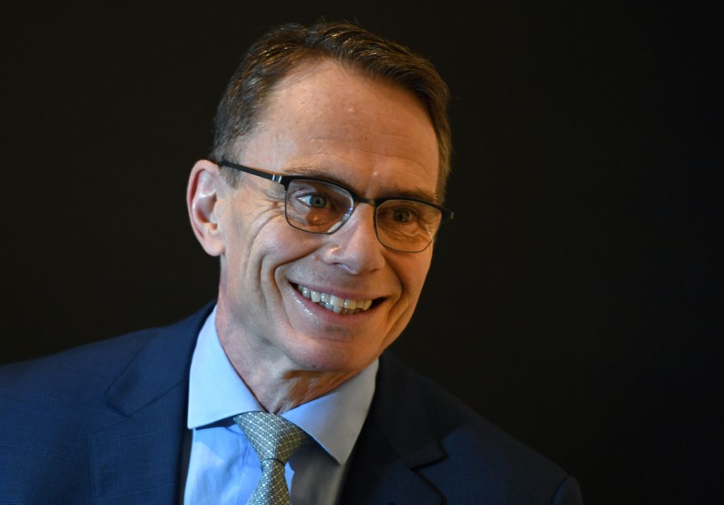 Chief executive of the world's biggest miner BHP, Andrew Mackenzie, poses for photos at the company's headquarters in Melbourne on August 21, 2018. - BHP posted a 37 percent slump in annual net profit on August 21, hurt by impairment charges related to the sale of its US shale assets and costs associated with the Samarco disaster in Brazil. (Photo by William WEST / AFP)        (Photo credit should read WILLIAM WEST/AFP/Getty Images)