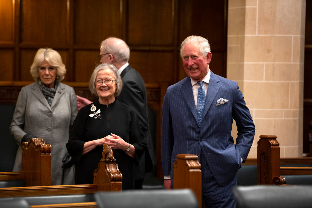 Lady Hale with Prince Charles