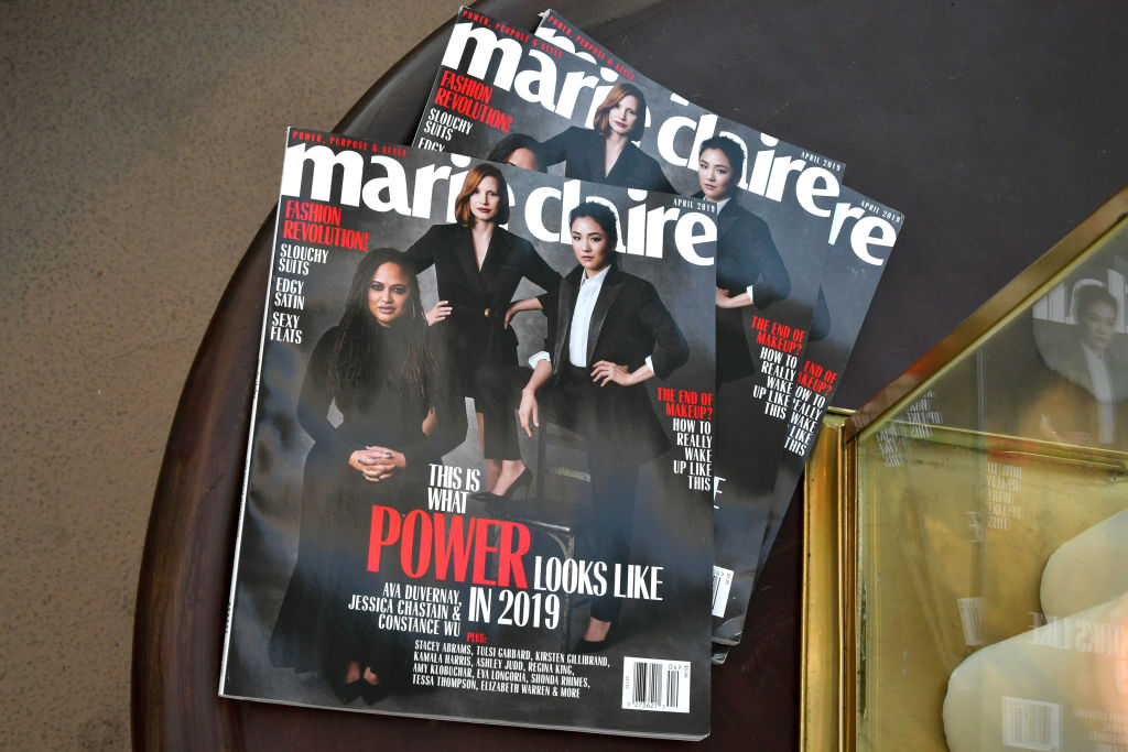 Strong sales in the first half of the year was thanks to magazines under the Future brand, including Marie Claire.