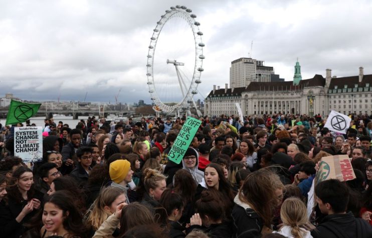 London climate strikes
