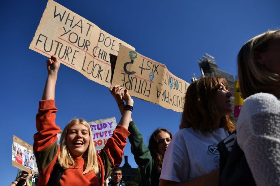 London climate strikes
