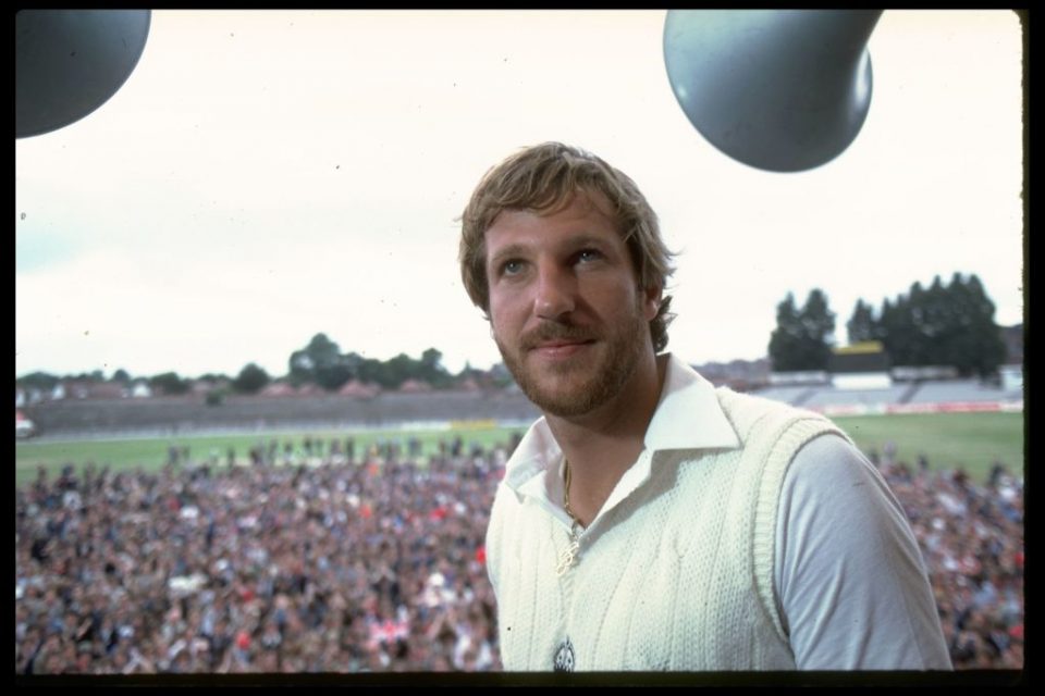 Jul 1981:  A portrait of Ian Botham of England after his historic performance in the third test match against Australia at Headingley. Botham hit an innings of 149 not out and took seven Australian wickets.          Mandatory Credit: Adrian Murrell/Allsport UK
