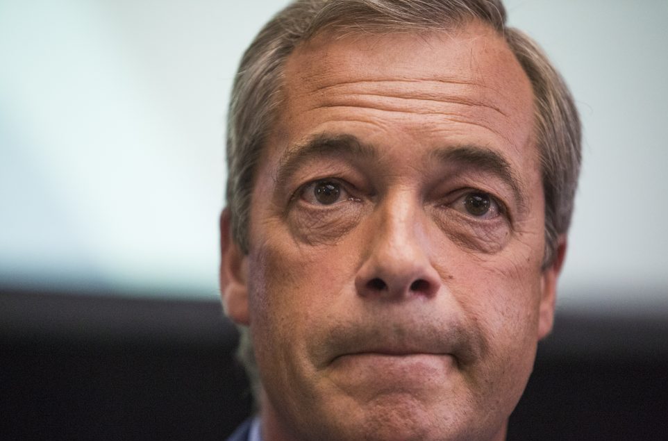 Former UKIP leader Nigel Farage  
