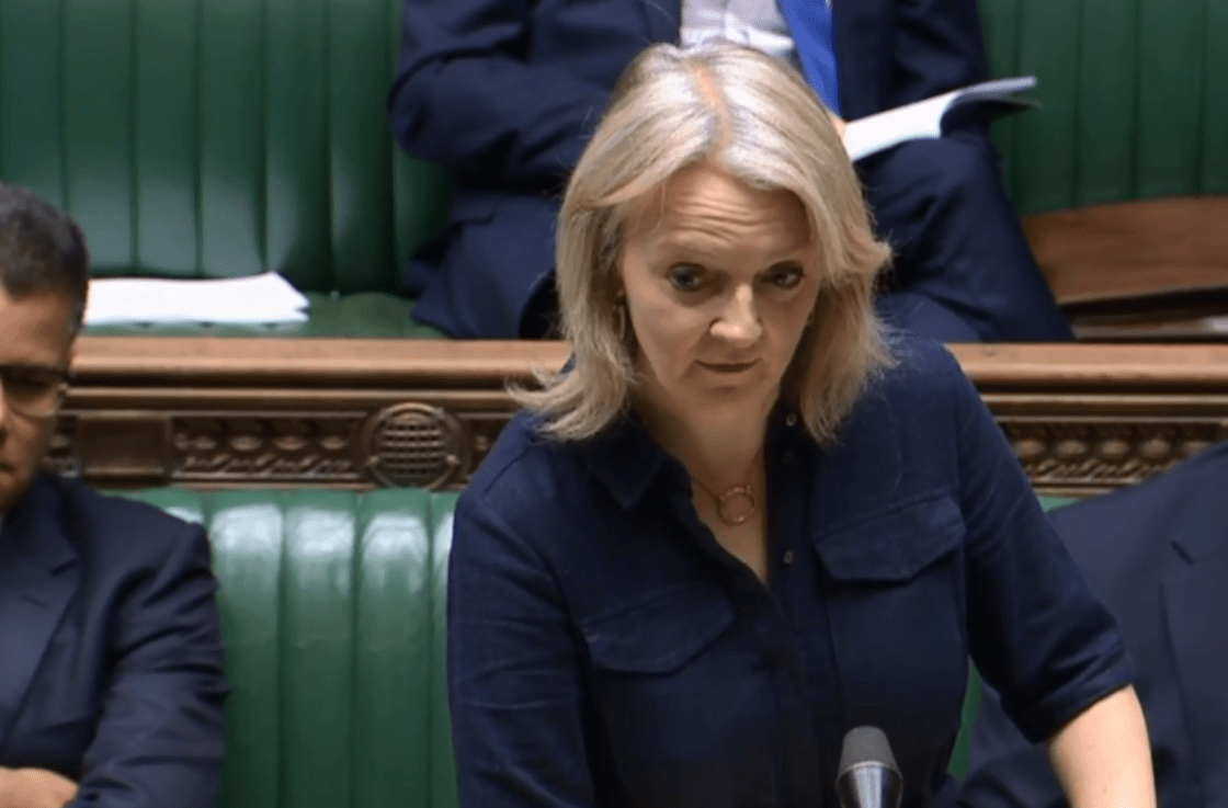 Liz Truss told the Commons this afternoon that “the Bill will ensure that goods moving and staying within the UK are freed of unnecessary bureaucracy through our new green channel. This respects Northern Ireland’s place in the UK in its customs territory and protects the UK internal market."