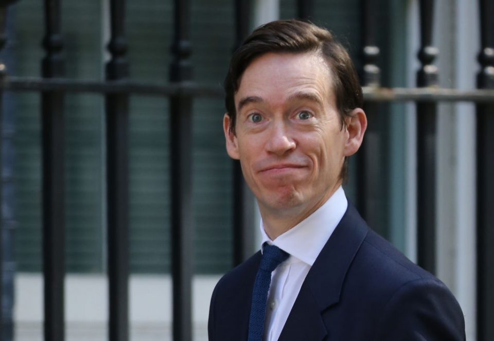 Rory Stewart outside Downing Street: The politician entered the Tory leadership race over summer (Getty)