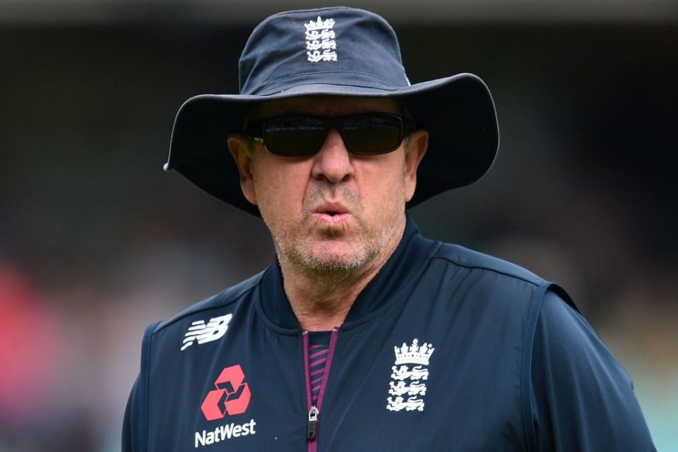 England's head coach Trevor Bayliss reacts ahead of play on the first day of the fifth Ashes cricket Test match between England and Australia at The Oval in London on September 12, 2019. (Photo by Glyn KIRK / AFP) / RESTRICTED TO EDITORIAL USE. NO ASSOCIATION WITH DIRECT COMPETITOR OF SPONSOR, PARTNER, OR SUPPLIER OF THE ECB        (Photo credit should read GLYN KIRK/AFP/Getty Images)