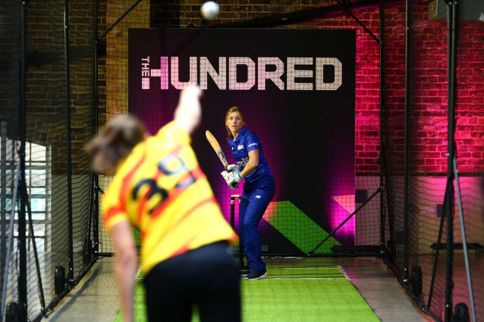 LONDON, ENGLAND - OCTOBER 03: Heather Knight of London Spirit one of the eight new mens and womens teams that will be competing in new 100 ball cricket competition, The Hundred, starting in summer 2020 during The Hundred Launch on October 3, 2019 in London, England. (Photo by Charlie Crowhurst/Getty Images for ECB)