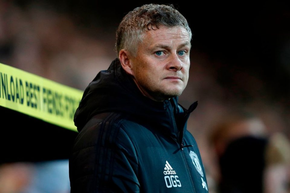 Manchester United's Norwegian manager Ole Gunnar Solskjaer awaits kick off in the English Premier League football match between Norwich City and Manchester United at Carrow Road in Norwich, eastern England on October 27, 2019. (Photo by Adrian DENNIS / AFP) / RESTRICTED TO EDITORIAL USE. No use with unauthorized audio, video, data, fixture lists, club/league logos or 'live' services. Online in-match use limited to 120 images. An additional 40 images may be used in extra time. No video emulation. Social media in-match use limited to 120 images. An additional 40 images may be used in extra time. No use in betting publications, games or single club/league/player publications. / (Photo by ADRIAN DENNIS/AFP via Getty Images)