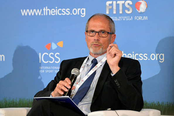 GENEVA, SWITZERLAND - SEPTEMBER 03:  Lars-Christer Olsson, President of the Swedish Football League, Former CEO of UEFA, speaks during the Financial Integrity & Transparency In Sport Forum (FITS FORUM), hosted by the International Centre for Sport Security (ICSS) on September 3, 2015 in Geneva, Switzerland.  (Photo by Aurelien Meunier/Getty Images For ICSS)