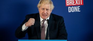 Boris Johnson And Michael Gove Hold Central London Press Conference