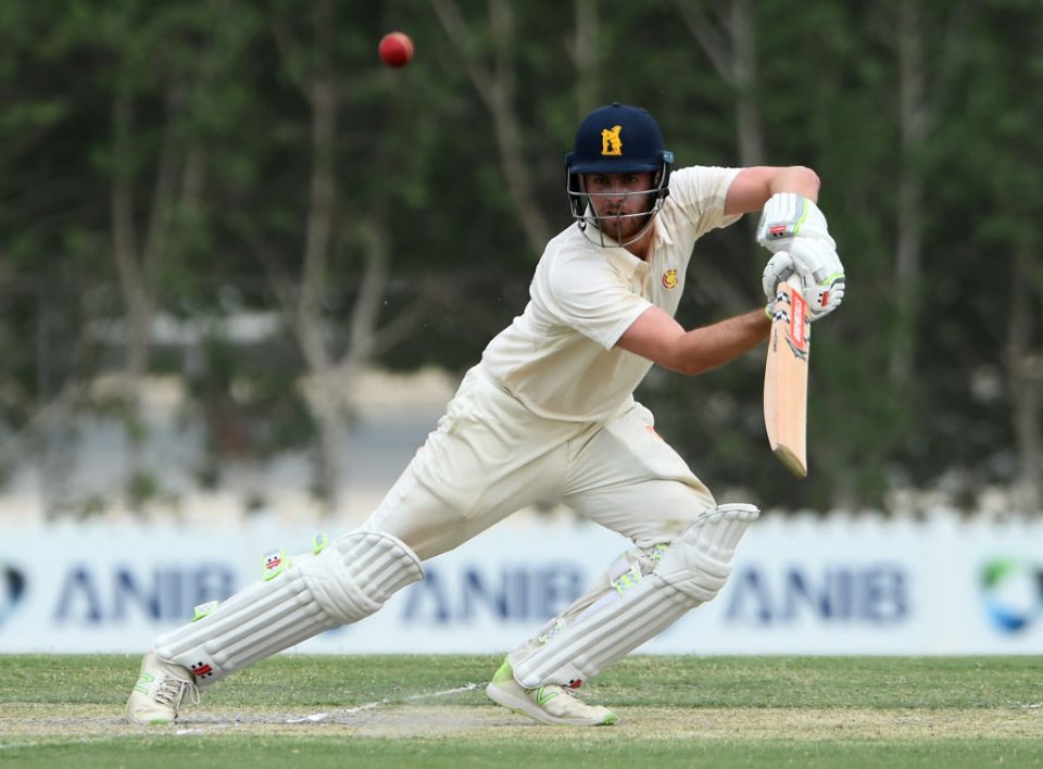 DUBAI, UNITED ARAB EMIRATES - MARCH 26: Dom Sibley of MCC bats during Day Three of Champion County Match between MCC and Surrey on March 26, 2019 in Dubai, United Arab Emirates. (Photo by Tom Dulat/Getty Images)