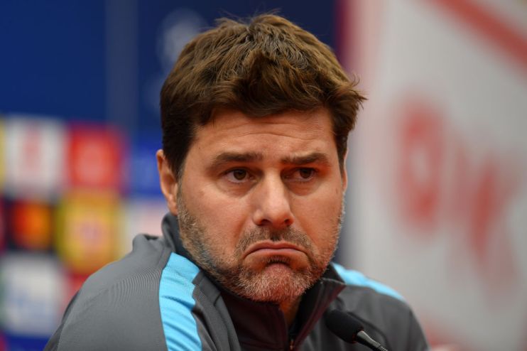 BELGRADE, SERBIA - NOVEMBER 05: Mauricio Pochettino, Manager of Tottenham Hotspur speaks during Tottenham Hotspur Press Conference ahead of the UEFA Champions League group B match between Crvena Zvezda and Tottenham Hotspur at Rajko Mitic Stadium on November 05, 2019 in Belgrade, Serbia. (Photo by Justin Setterfield/Getty Images)