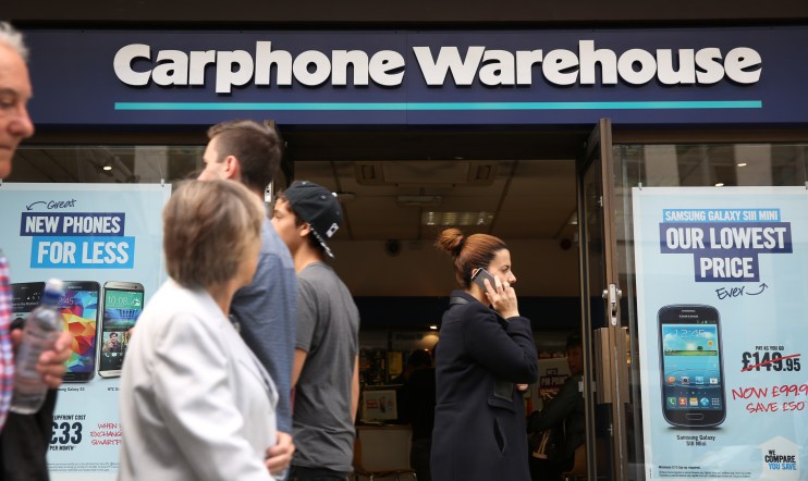Dixons Carphone is shifting online to combat a drop in footfall to Carphone Warehouse stores