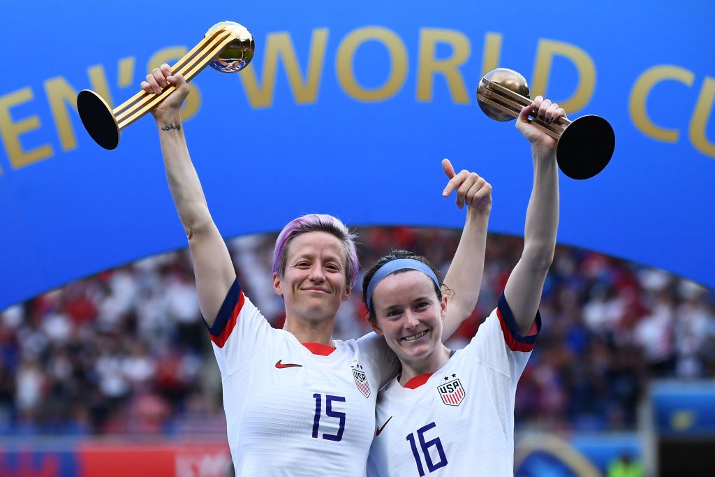 Megan Rapinoe and Rose Lavelle