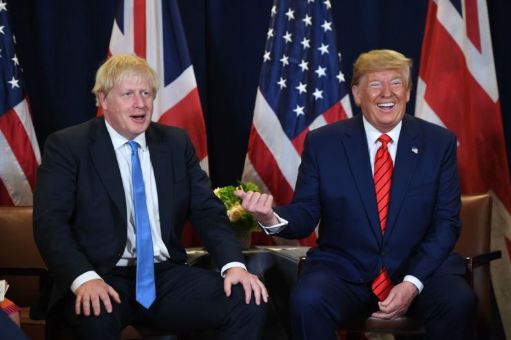 Boris Johnson is set to fly to Washington in early February