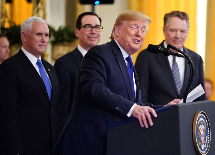 Donald Trump brands China trade deal &lsquo;one of the greatest ever&rsquo;