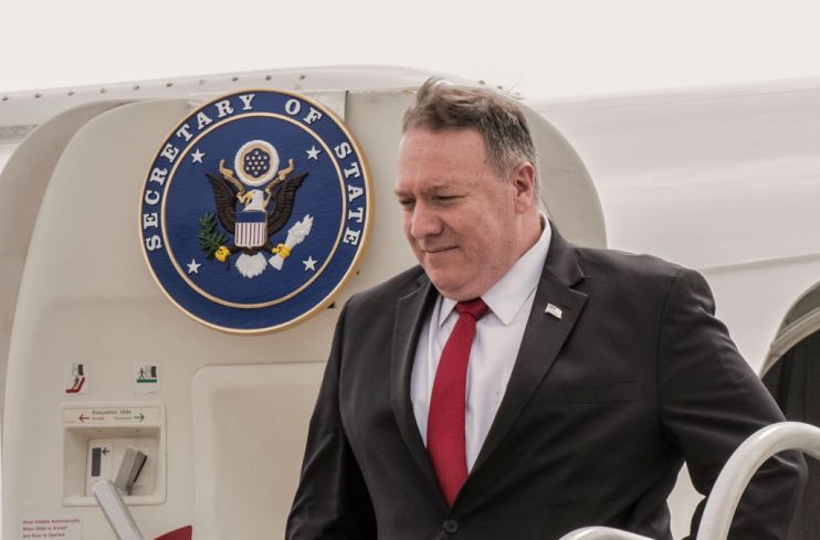 Mike Pompeo jets in to UK as US raises Huawei concerns